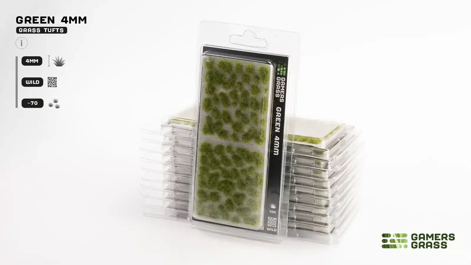 Tufts: Green 4mm (Wild)