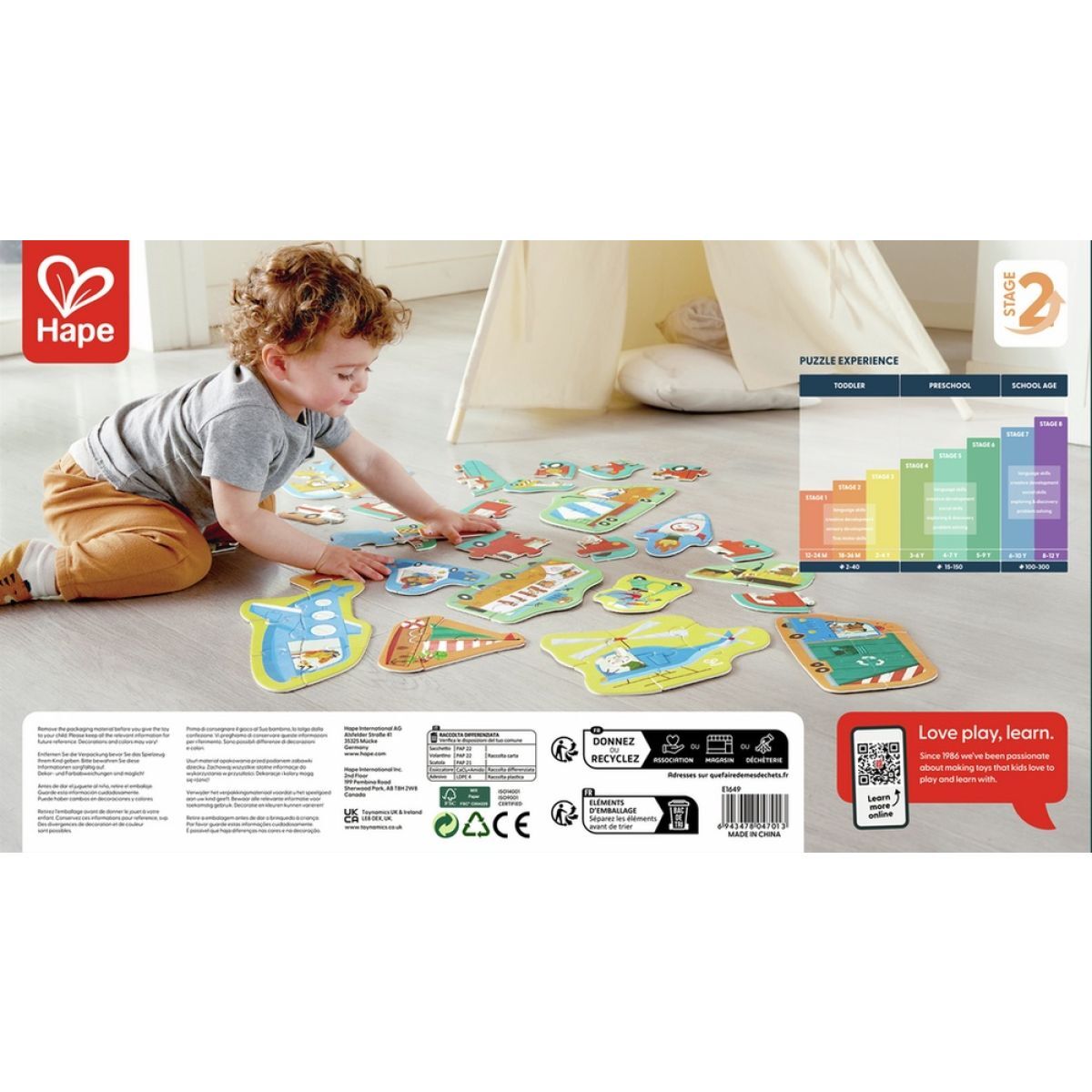 Hape: Wheels & Wonders Puzzle