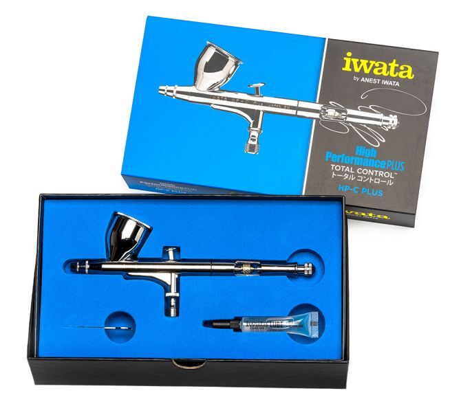 Iwata - High Performance HP-C Plus Gravity Feed Dual Action Airbrush