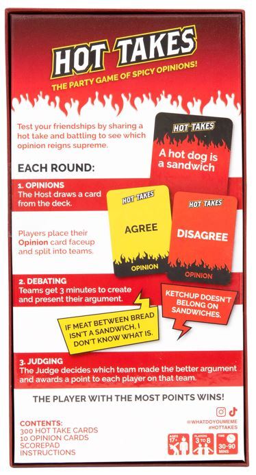 Hot Takes: The Party Game of Spicy Opinions!