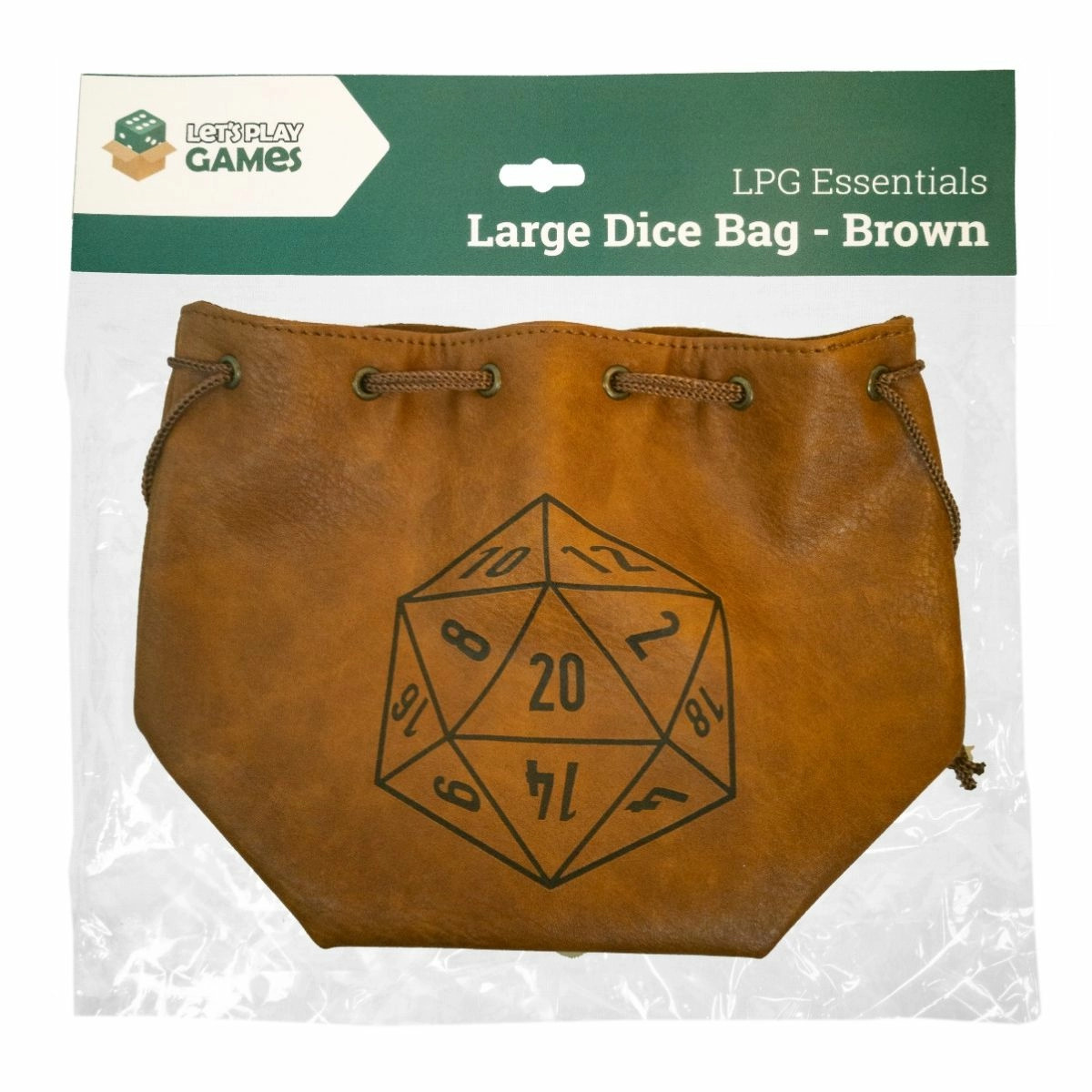 Dice Bag - Large Brown