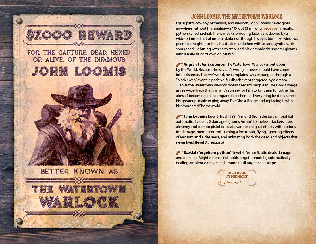 Cypher System - Wanted Hexed Or Alive