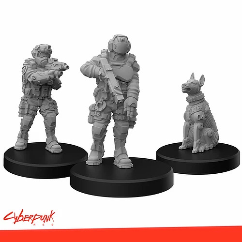 Cyberpunk Red Miniatures: Lawmen B - Enforcers