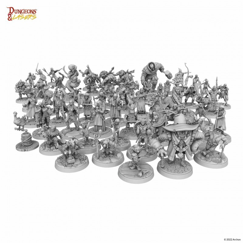 Dungeons and Lasers: NPC Miniature Pack