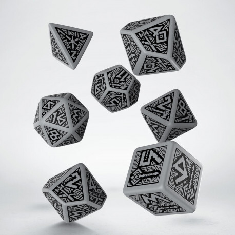 Dwarven Dice Set: Grey/Black 