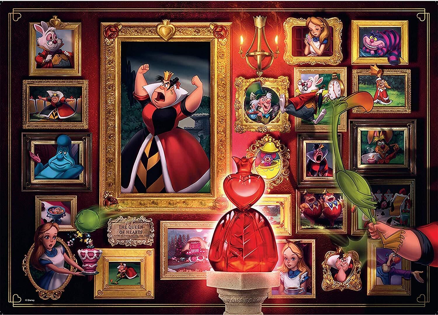 Disney Villainous Queen of Hearts Jigsaw Puzzle 1000pc 