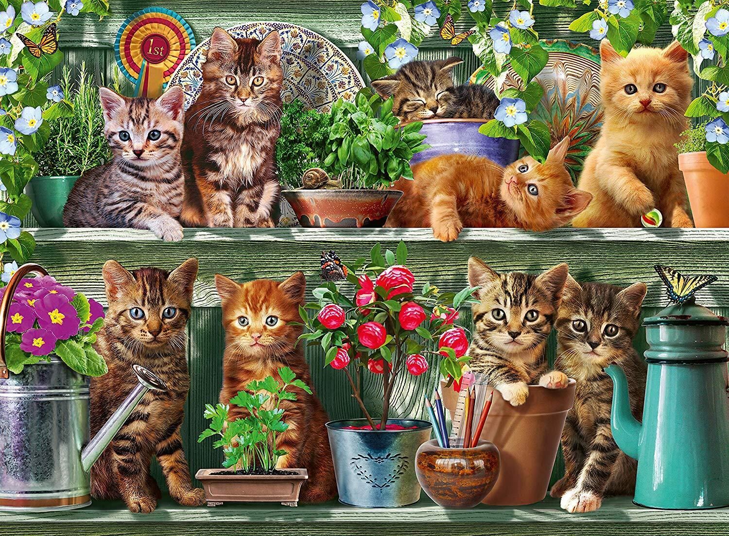 Cats On the Shelf Jigsaw Puzzle 500pc