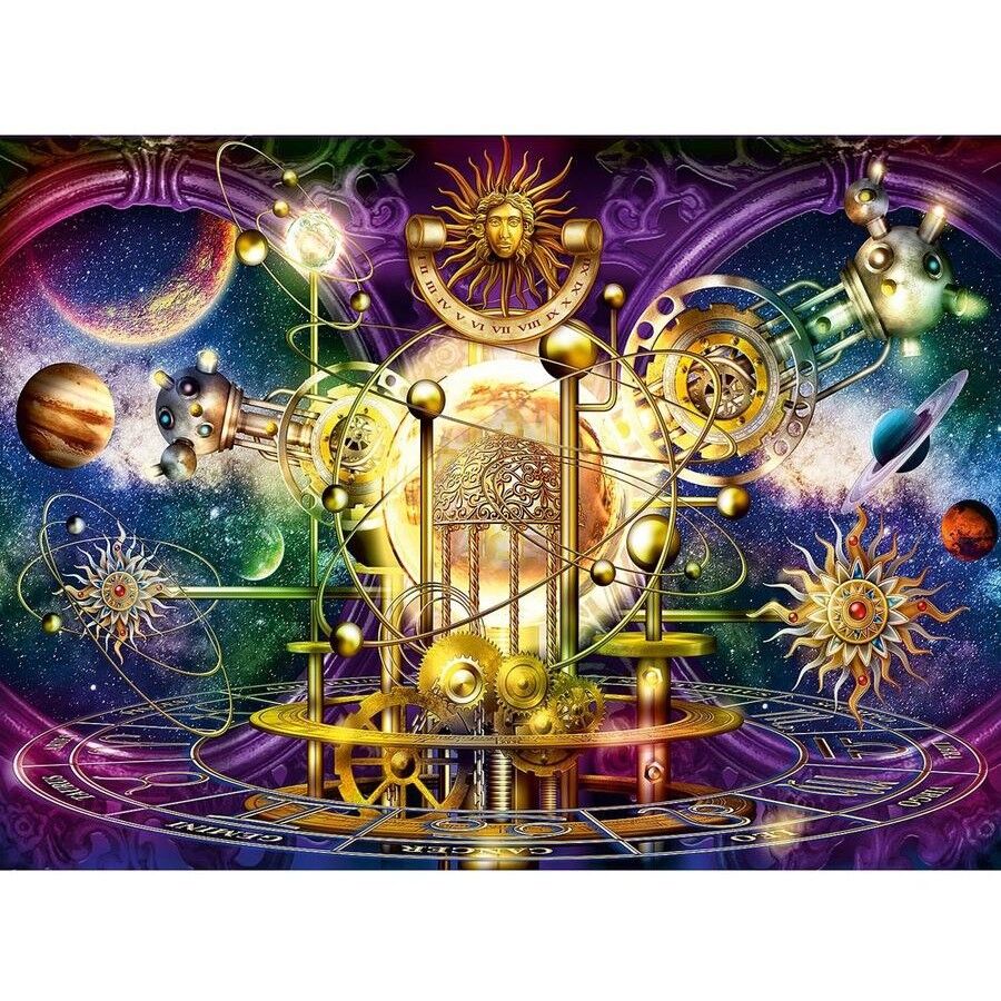 Golden Solar System Jigsaw Puzzle 500pc