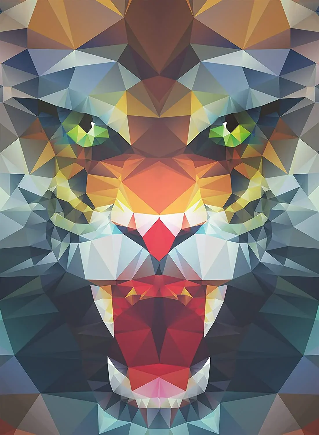 Polygon Lion Jigsaw Puzzle 500pc