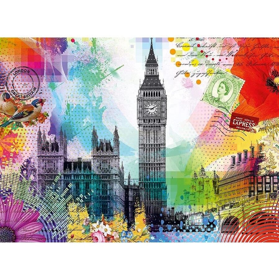 London Postcard Jigsaw Puzzle 500pc