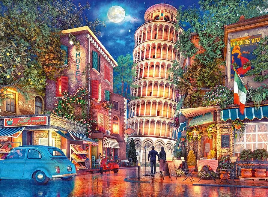 Evening In Pisa Jigsaw Puzzle 500pc