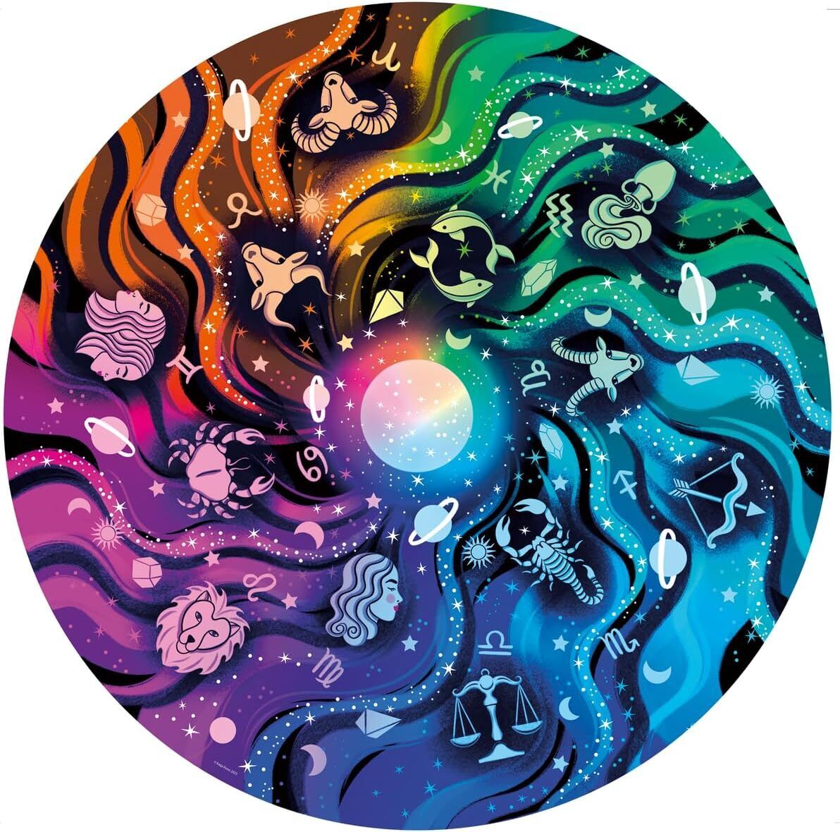 Circle of Colours: Astrology Jigsaw Puzzle 500pc