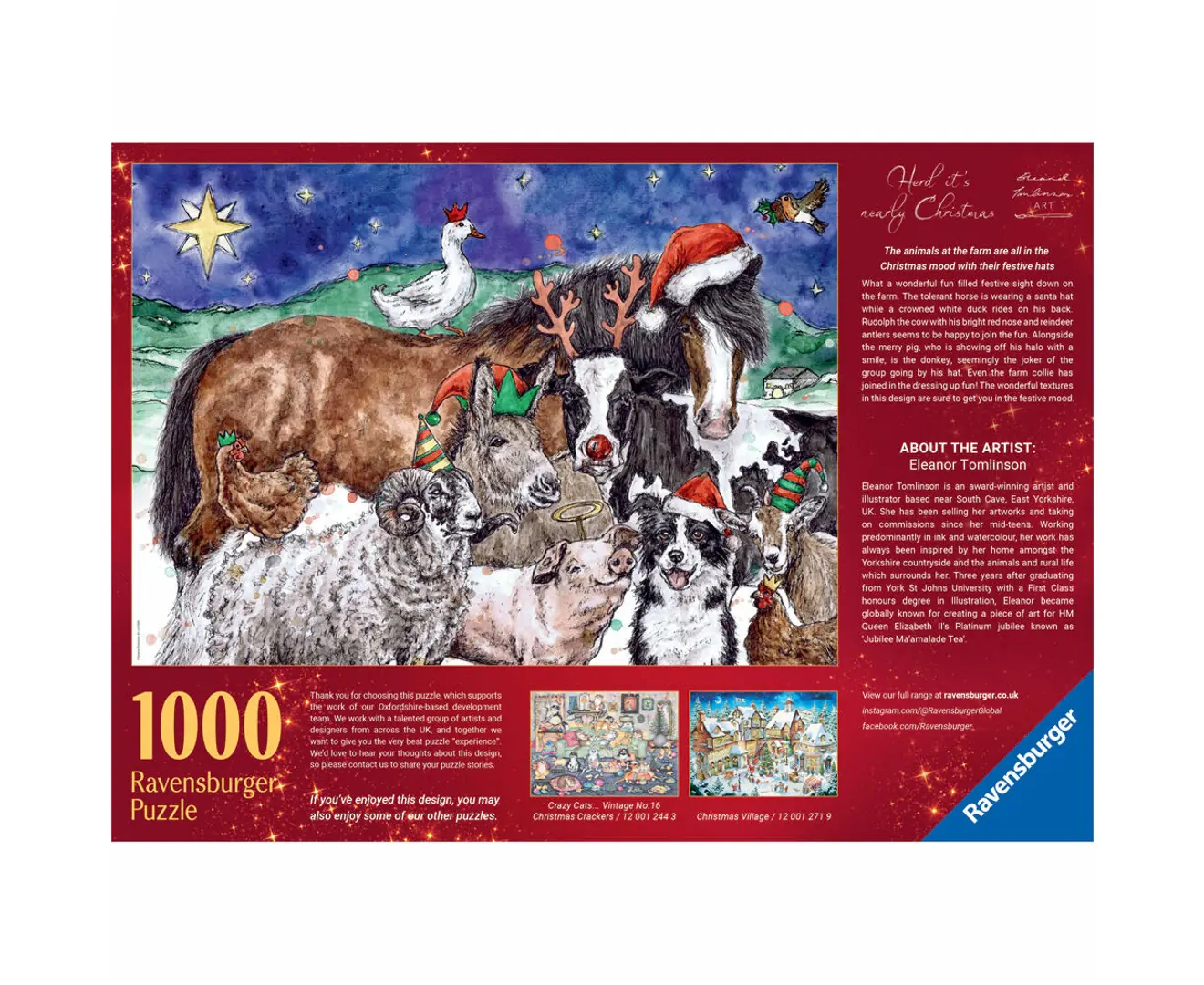Christmas Farm Jigsaw Puzzle 1000pc