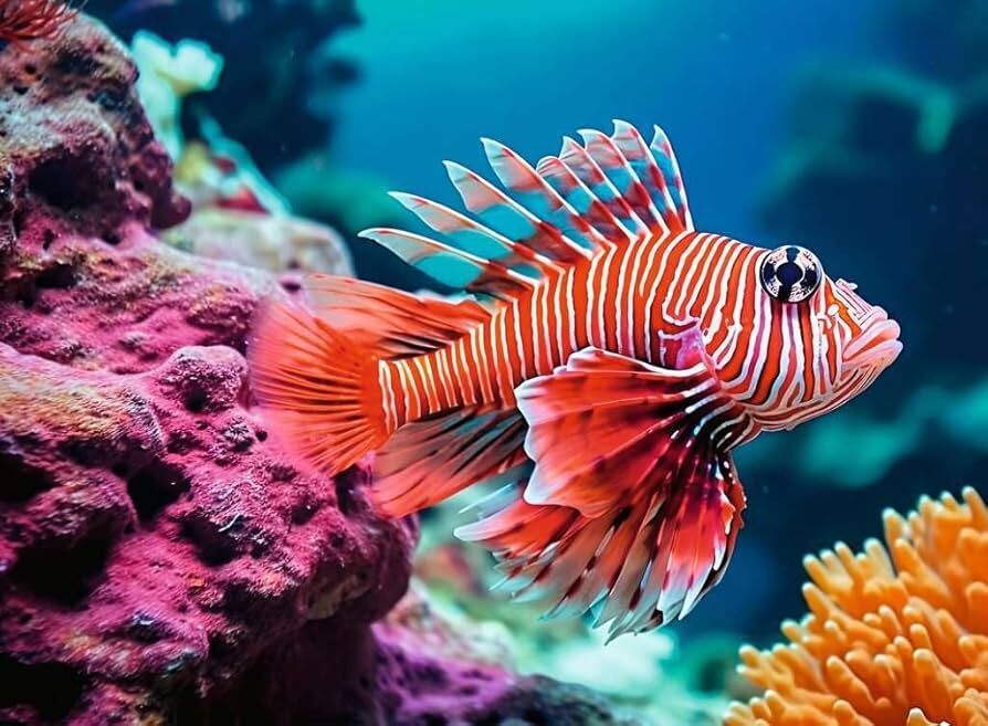 Red Lionfish Jigsaw Puzzle 500pc