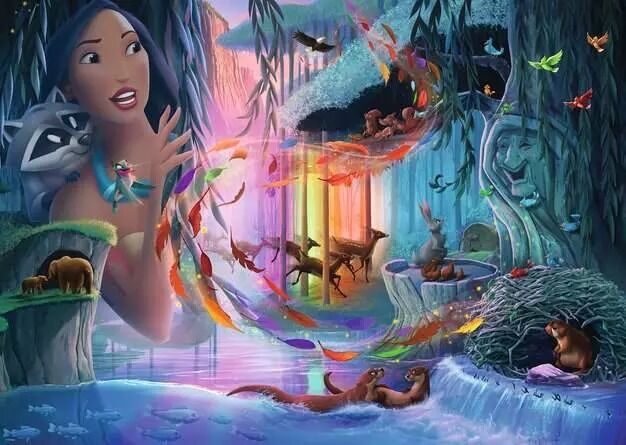 Disney Castle Pocahontas Jigsaw Puzzle 1000pc