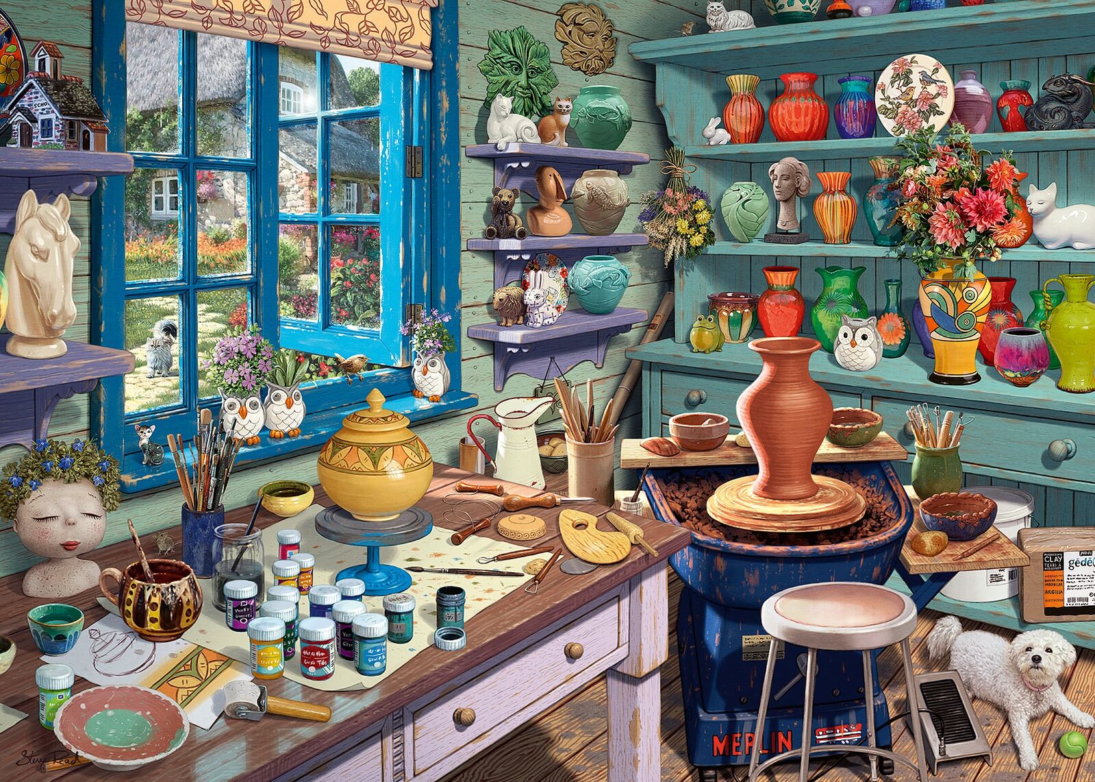 Pottery Studio Sanctuary Jigsaw Puzzle 500pc