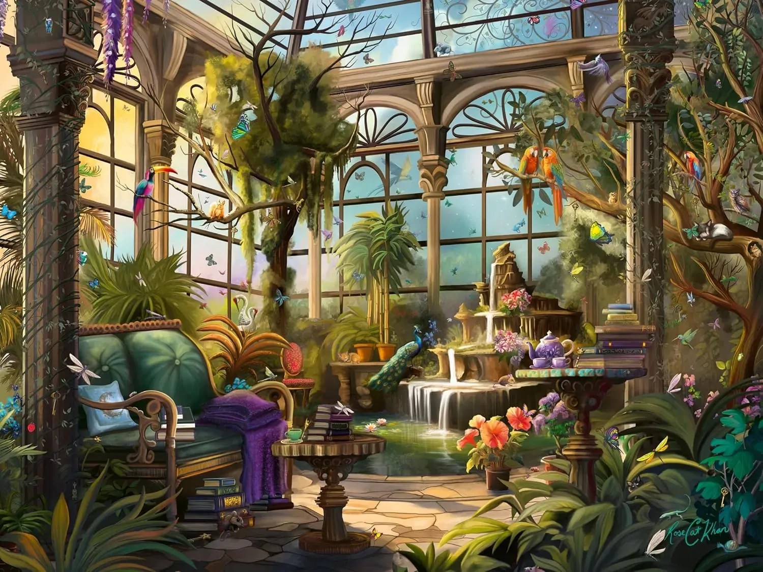 Rose Khan: The Green House Jigsaw Puzzle 1500pc