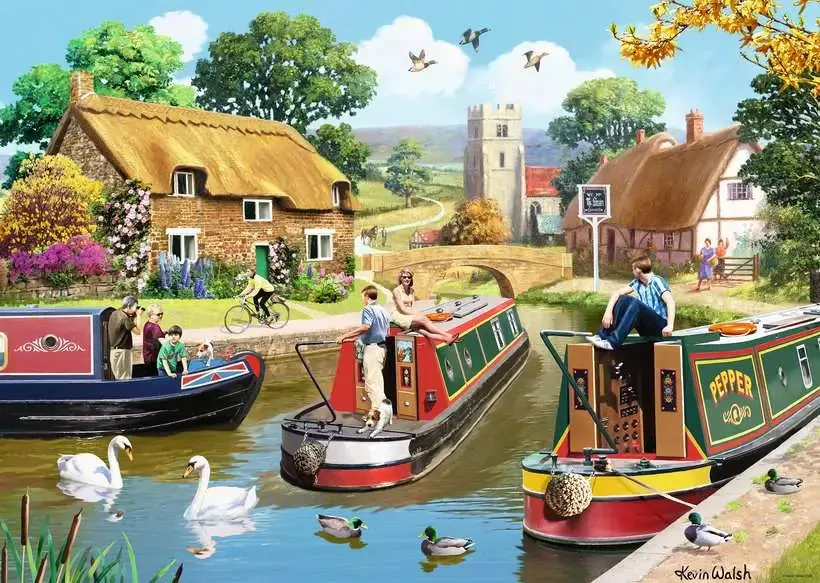 Ravensburger: A Busy Day on the Canal 1000pc