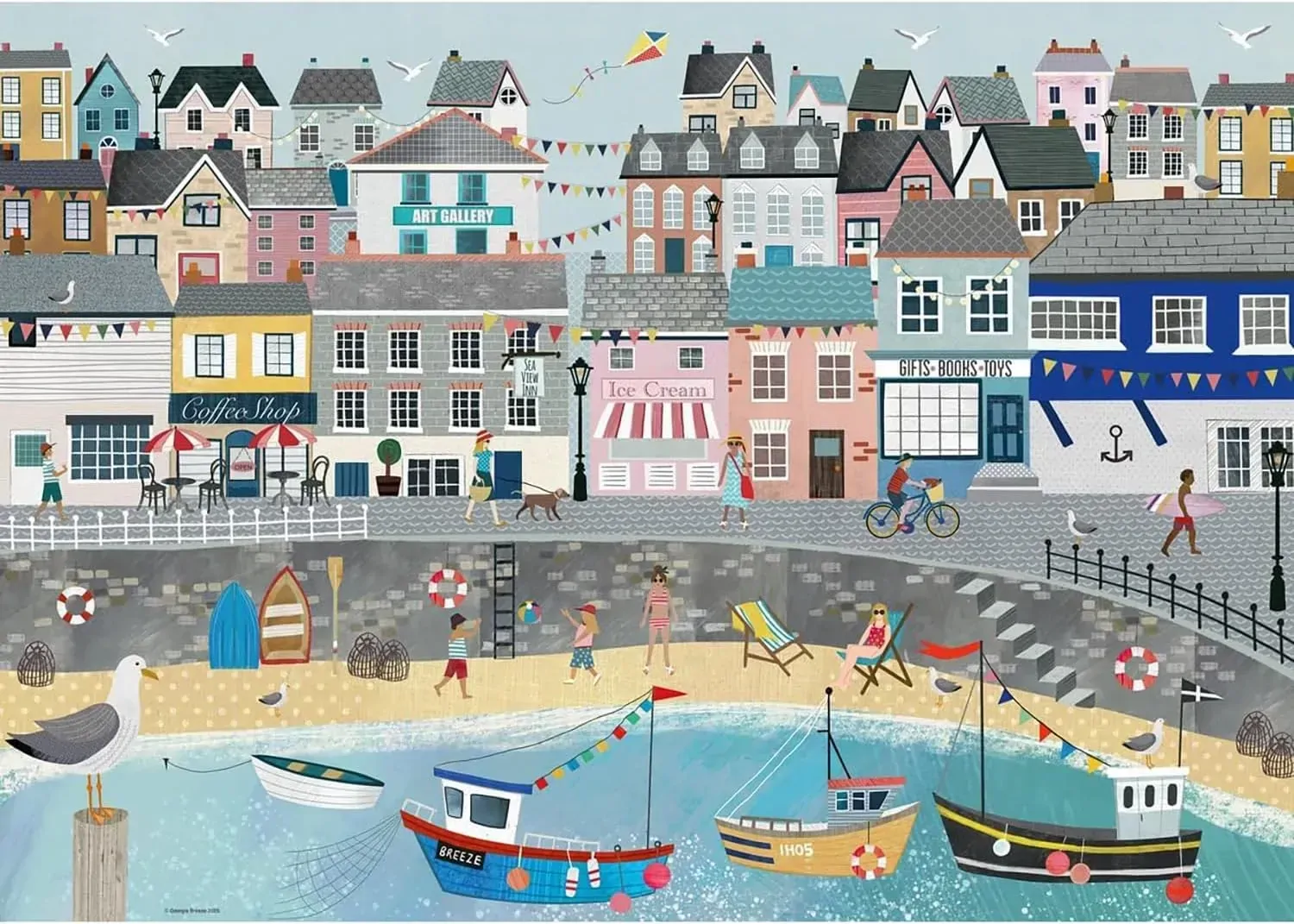 Coastal Harbour Jigsaw Puzzle 1000pc