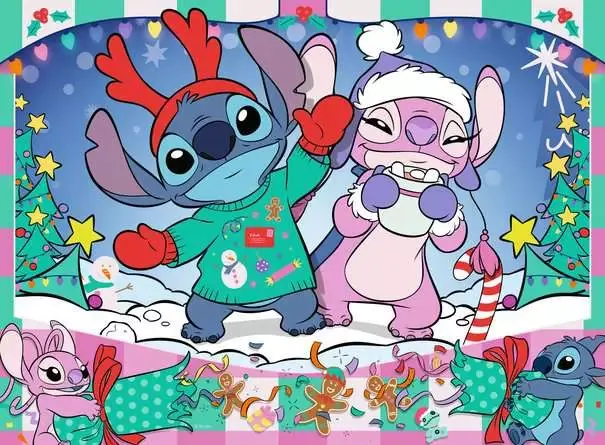 Disney Stitch Christmas Jigsaw Puzzle 100pc