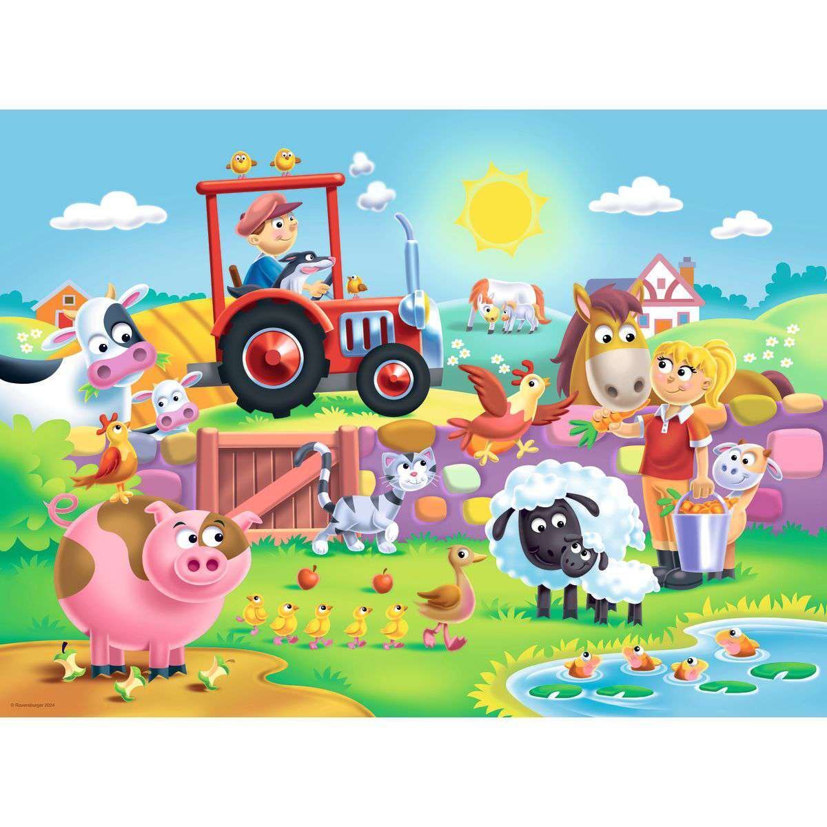 Fun on the Farm First Floor Jigsaw Puzzle 16pc