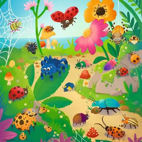 Bugs Bugs Bugs Jigsaw Puzzle 3x49pc