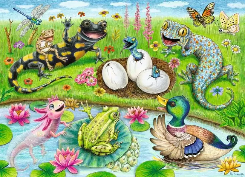 Hello Hatchlings Jigsaw Puzzle 60pc