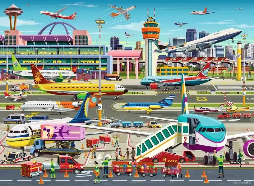 Airport Central Jigsaw Puzzle 100pc