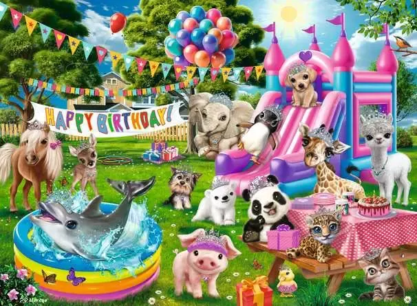 Tiara Birthday Party Jigsaw Puzzle 100pc