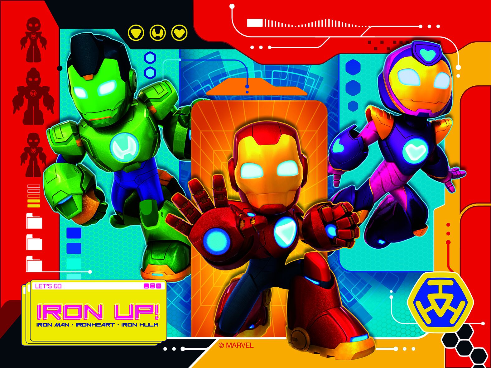 Iron Man & Friends Jigsaw Puzzles 12/16/20/24pc