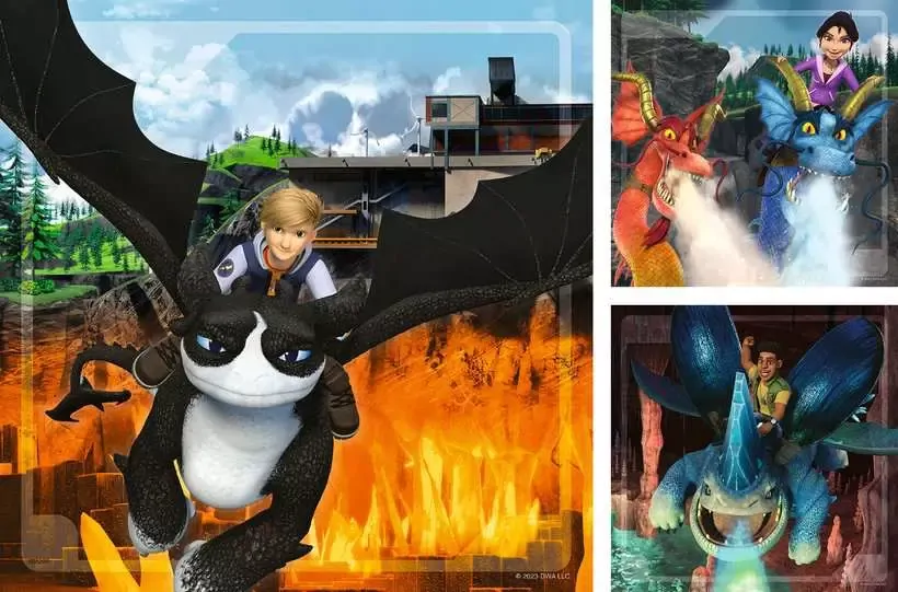 Dragons Jigsaw Puzzle 3x49pc