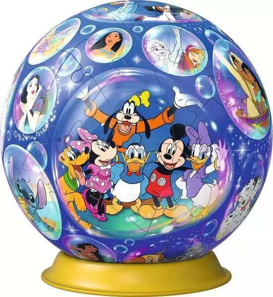 3D Puzzleball Disney Characters Jigsaw Puzzle 72pc