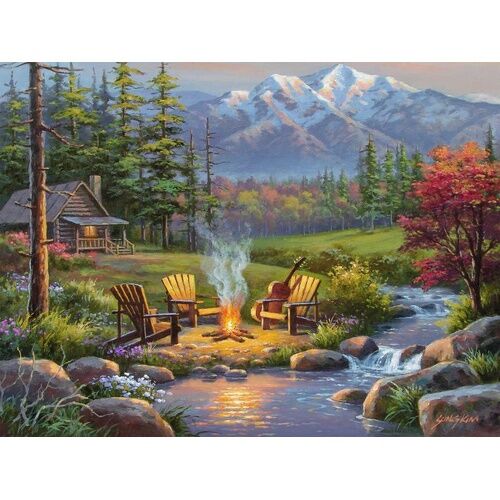 Riverside Livingroom Jigsaw Puzzle 750pc Large Format