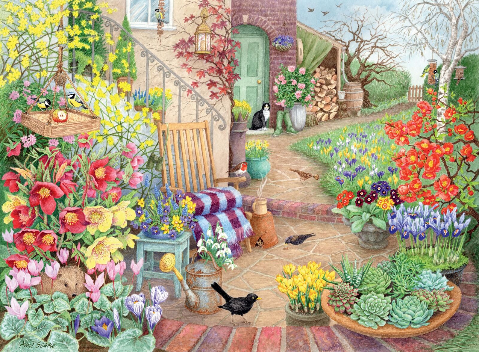 Happy Days No.4: Glorious Gardens Jigsaw Puzzles 4x500pc