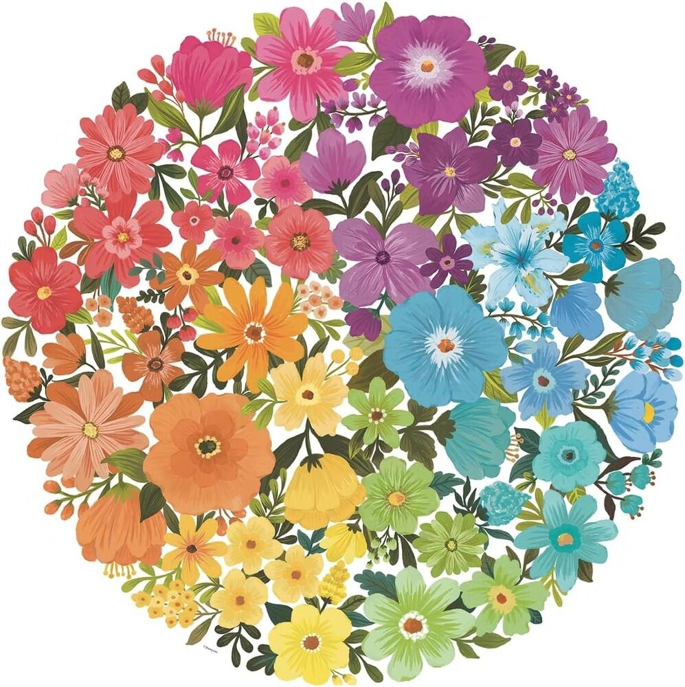 Circle of Colours: Flowers Jigsaw Puzzle 500pc