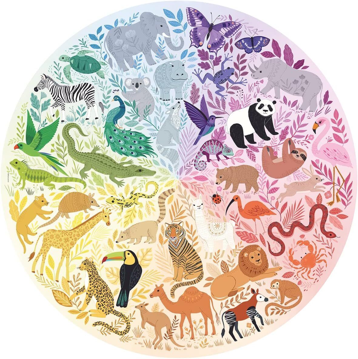Circle of Colours: Animals Jigsaw Puzzle 500pc