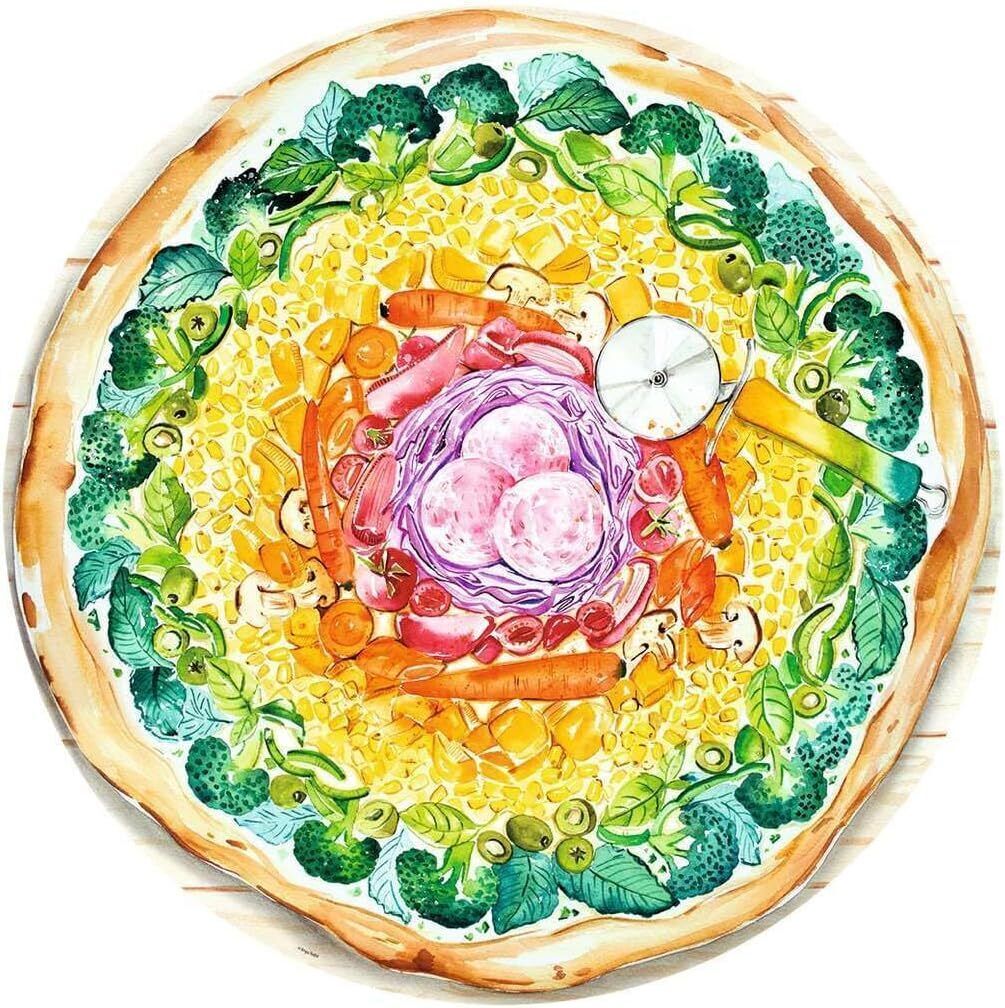 Circle of Colours: Pizza Jigsaw Puzzle 500pc