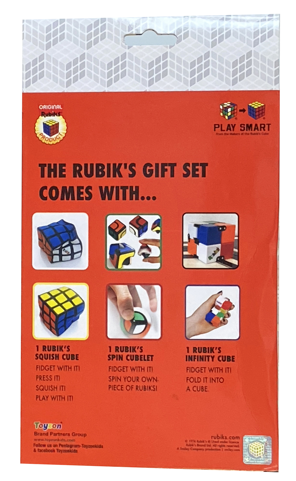 Rubiks Gift Set (Includes Squishy Cube, Infinity Cube and Spin Cublet)