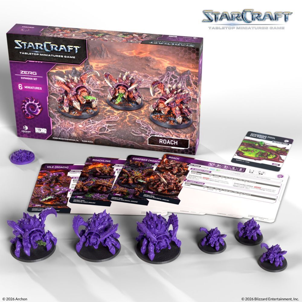 Starcraft Tabletop Miniatures Game: Zerg - Roach - Expansion Set