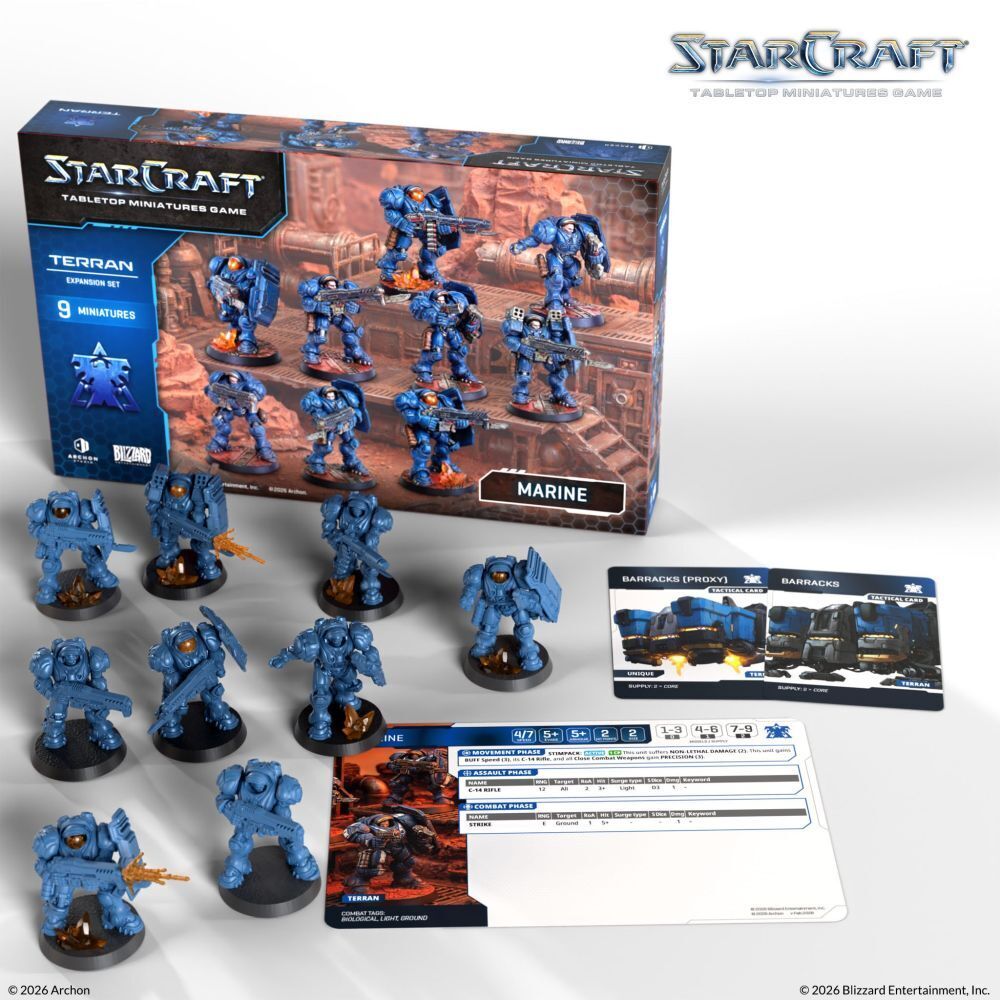 Starcraft Tabletop Miniatures Game: Terran - Marine - Expansion Set