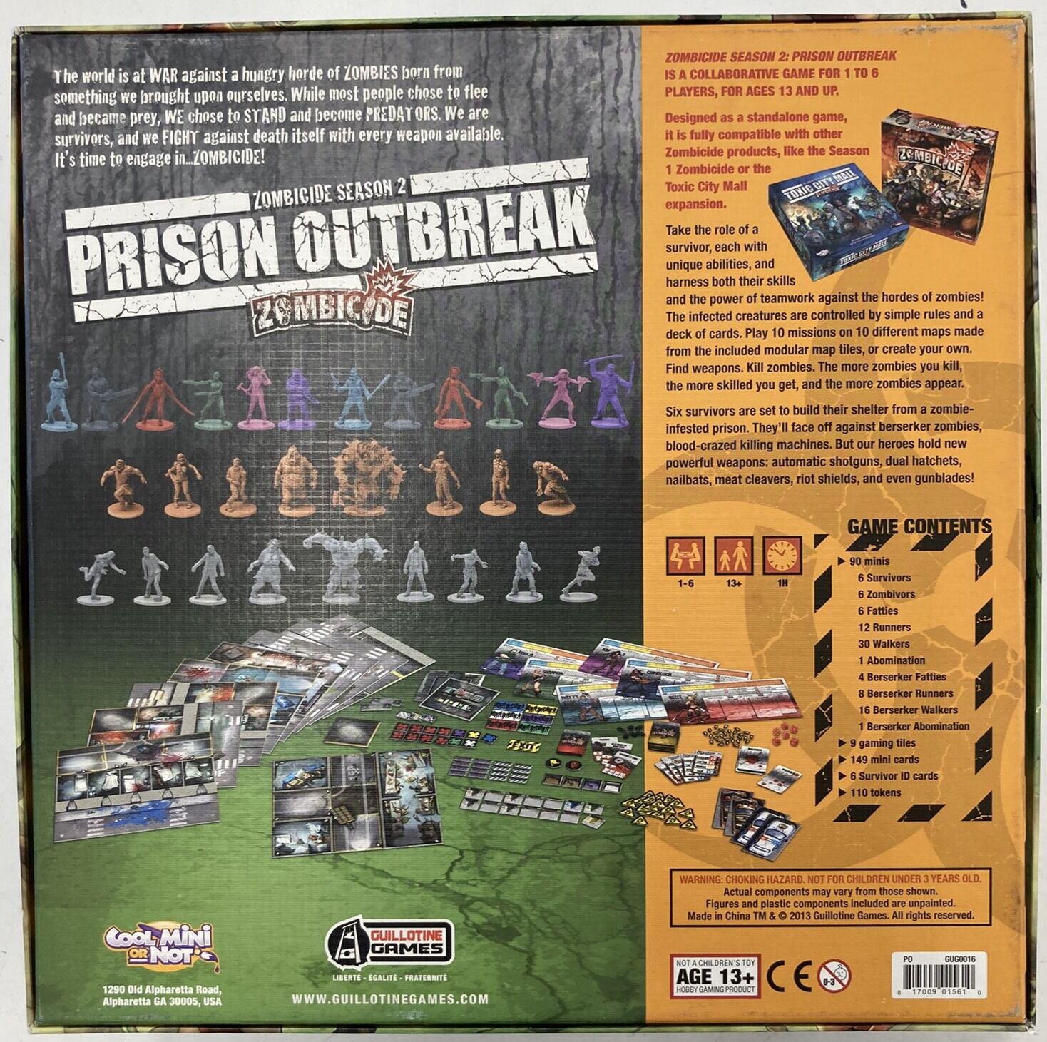 Zombicide Expansions & Kickstarter Bundle (Second Hand)