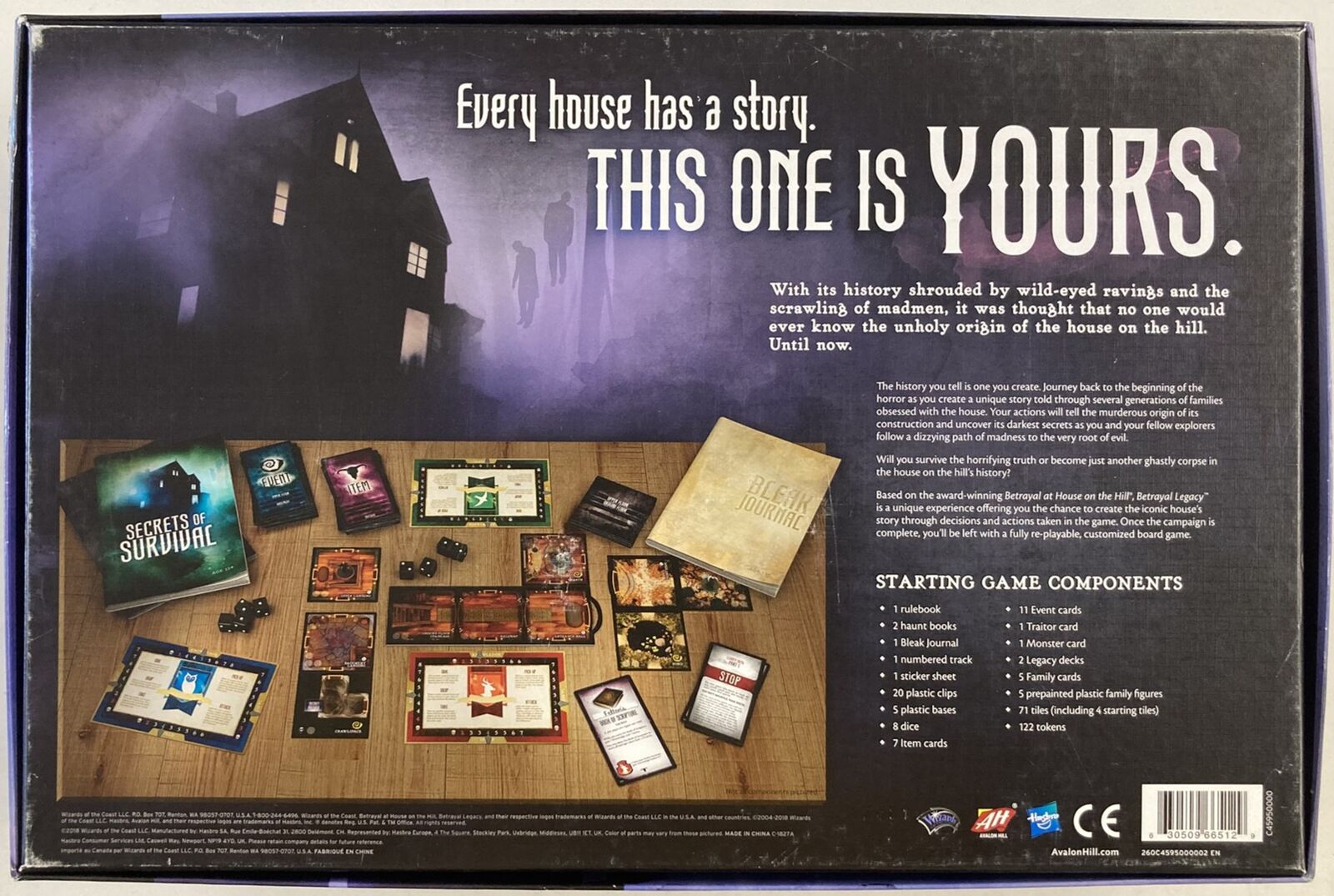 Betrayal at House on the Hill Legacy (Second Hand)