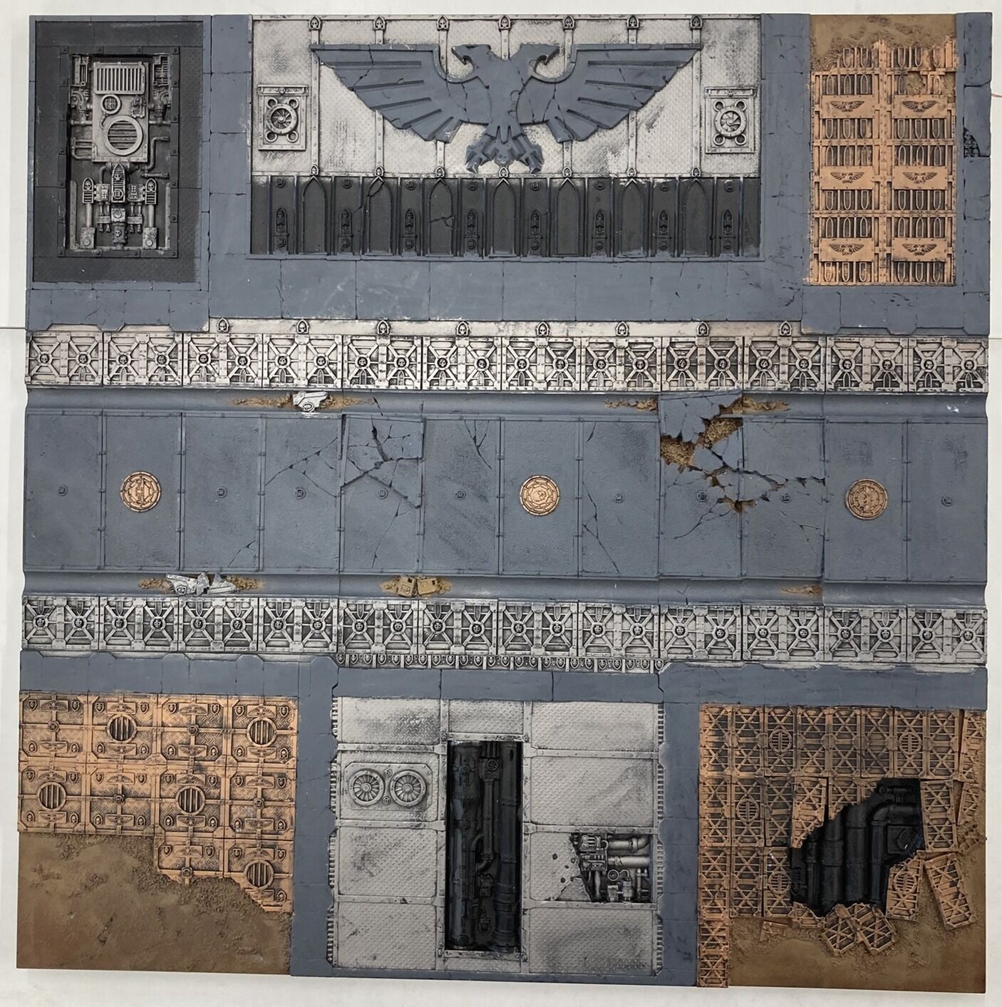 Warhammer 40k Realm of Battle: Sector Imperialis Tiles Set (7) (Second Hand)