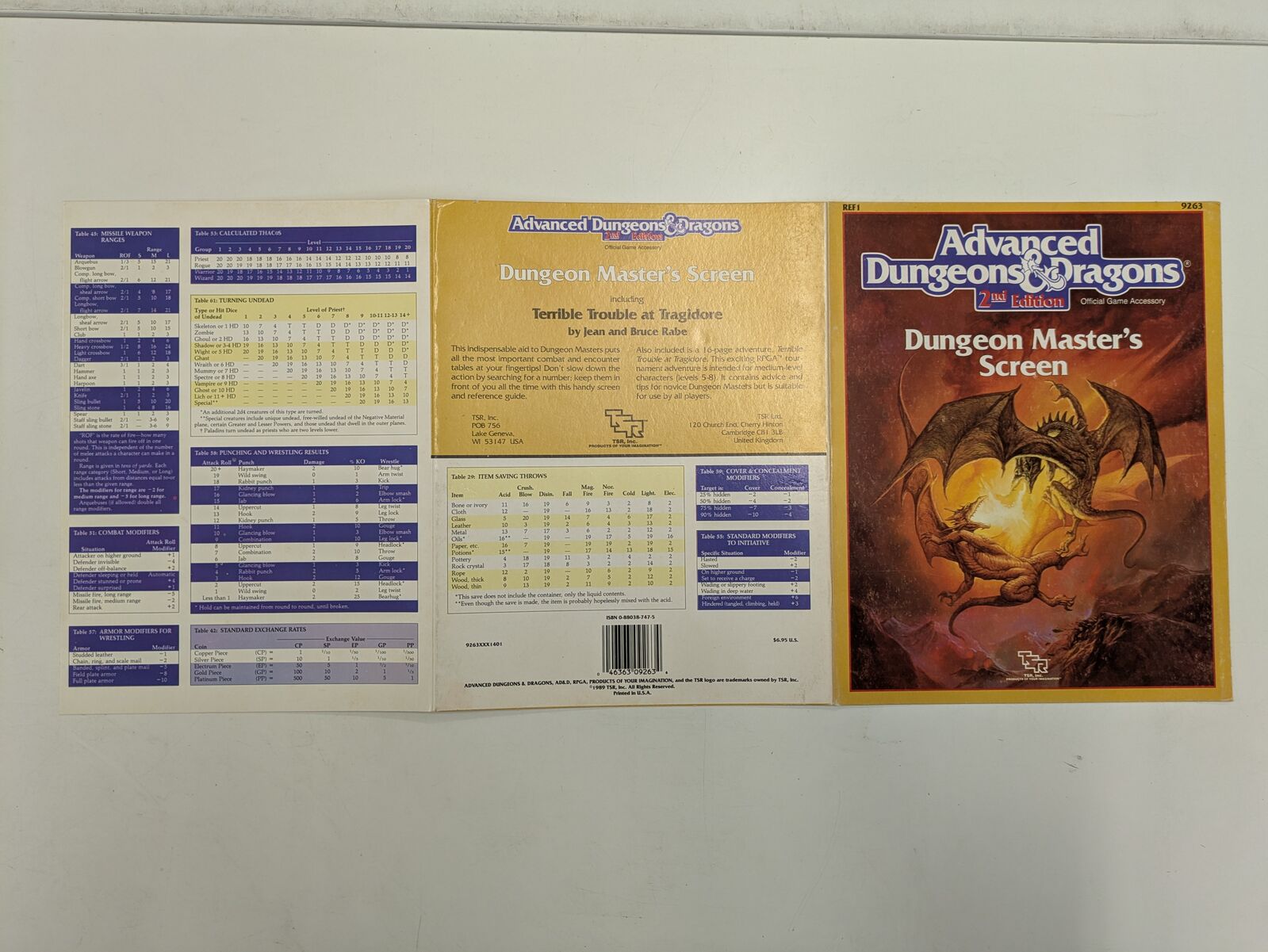 Advanced Dungeons & Dragons 2nd Edition: Dungeon Master's Screen (Second Hand)