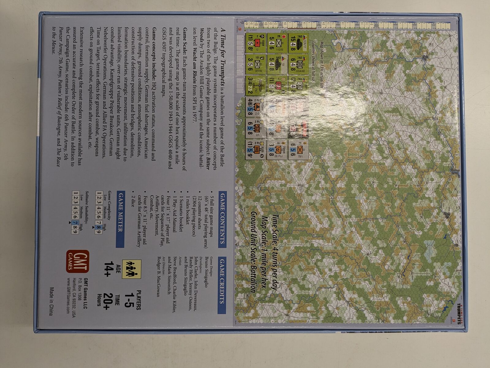 A Time for Trumpets: The Battle of the Bulge, Decembaer 1944 & Errata Counters (Second Hand)