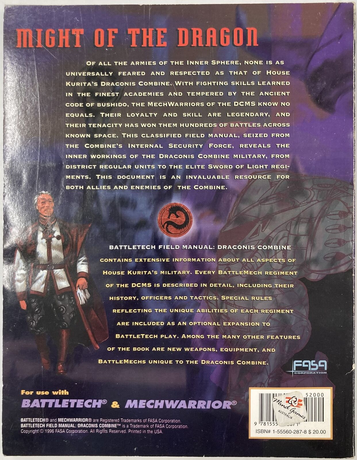 Battletech Field Manual: Draconis Combine (Second Hand)