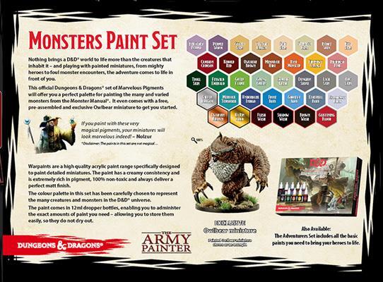 D&D Nolzurs Marvelous Pigments: Monsters Paint Set - The Army Painter