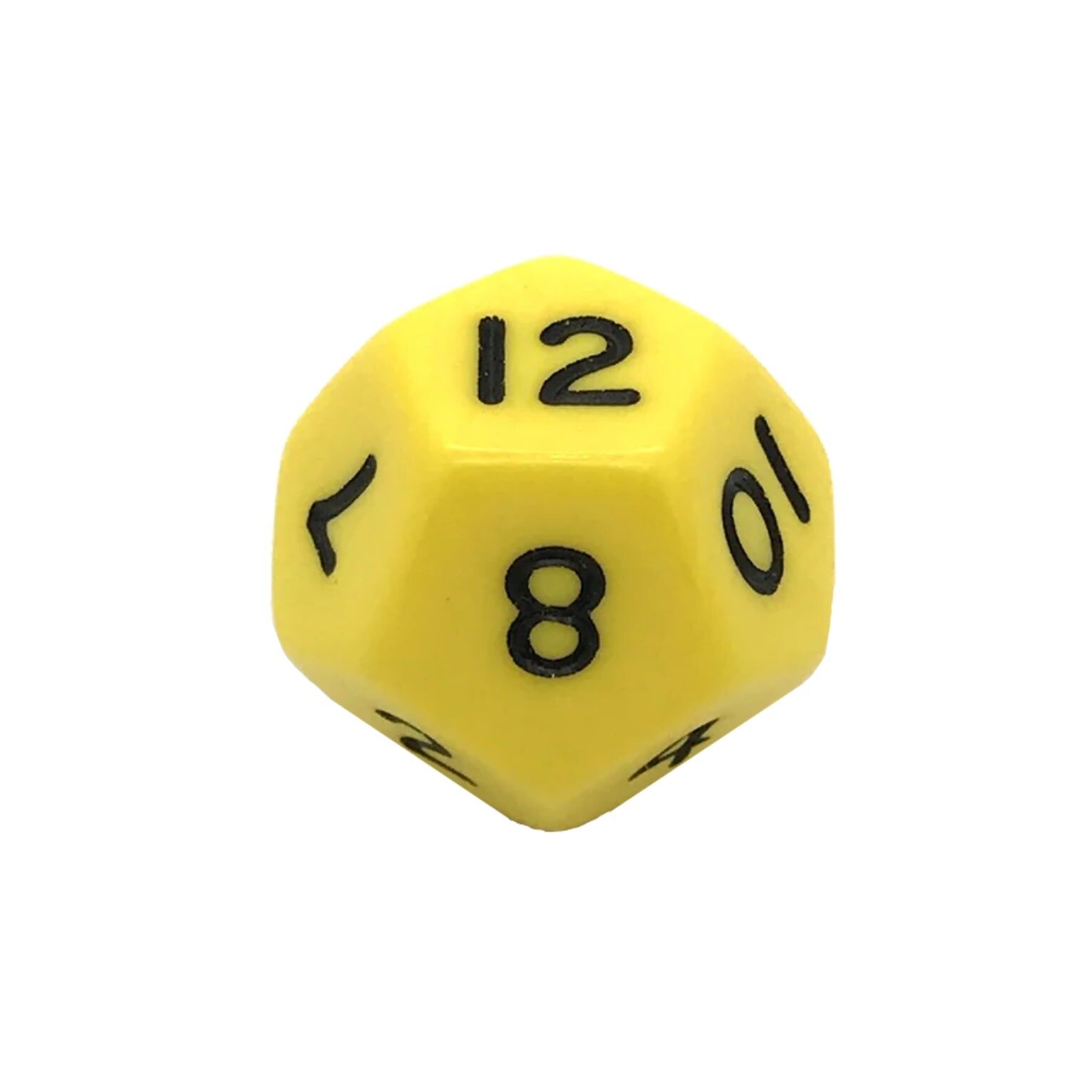 Single Opaque 16mm D12 Dice - Random Colour