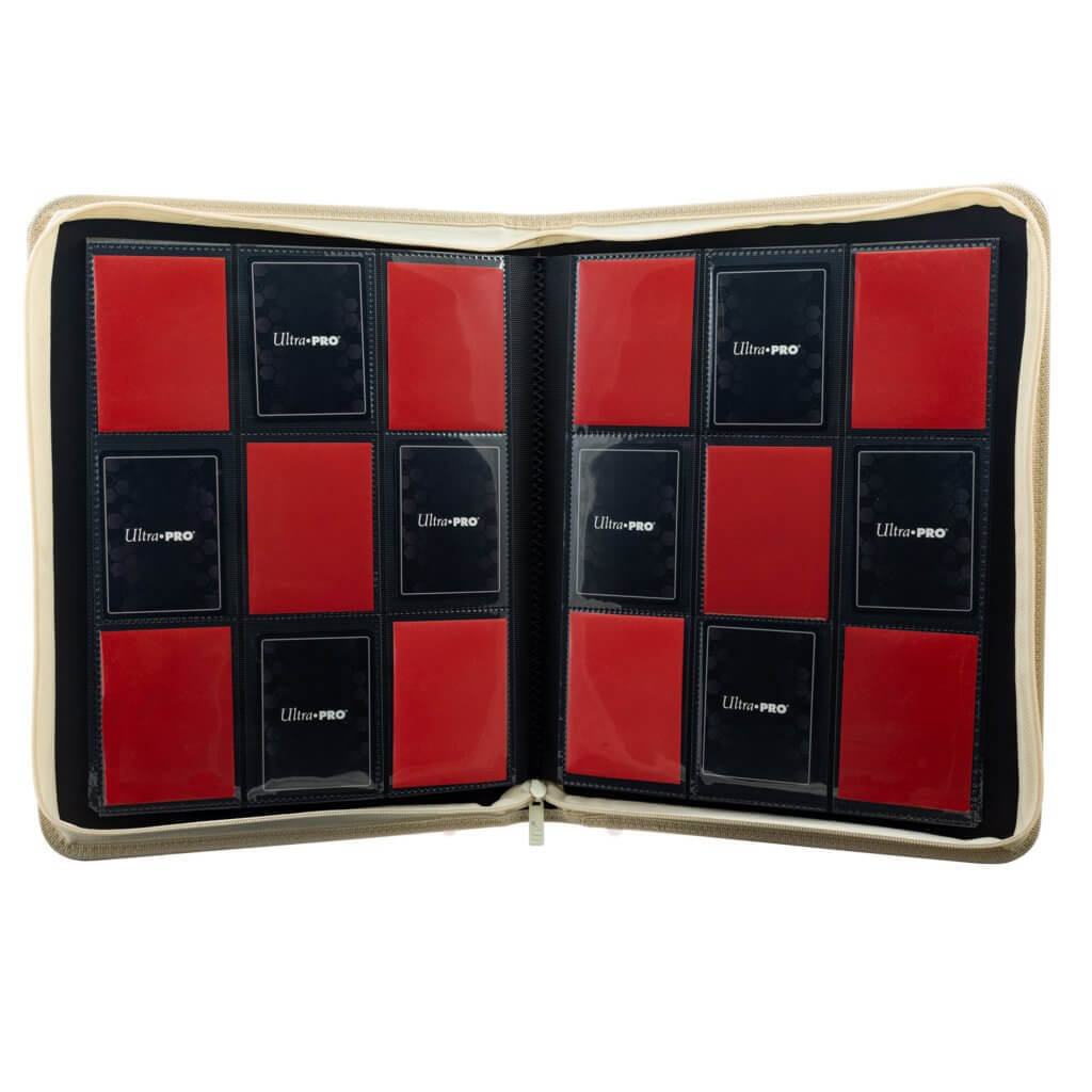 ULTRA PRO BINDER - Vivid Deluxe 9-Pocket Zippered PRO-Binder DELUXE Red