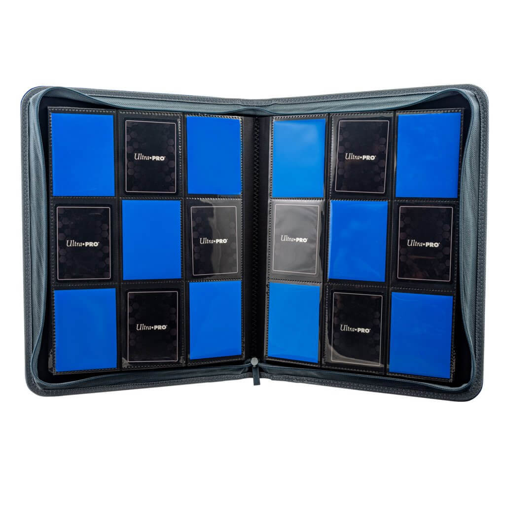 ULTRA PRO BINDER - Vivid Deluxe 9-Pocket Zippered PRO-Binder DELUXE Blue
